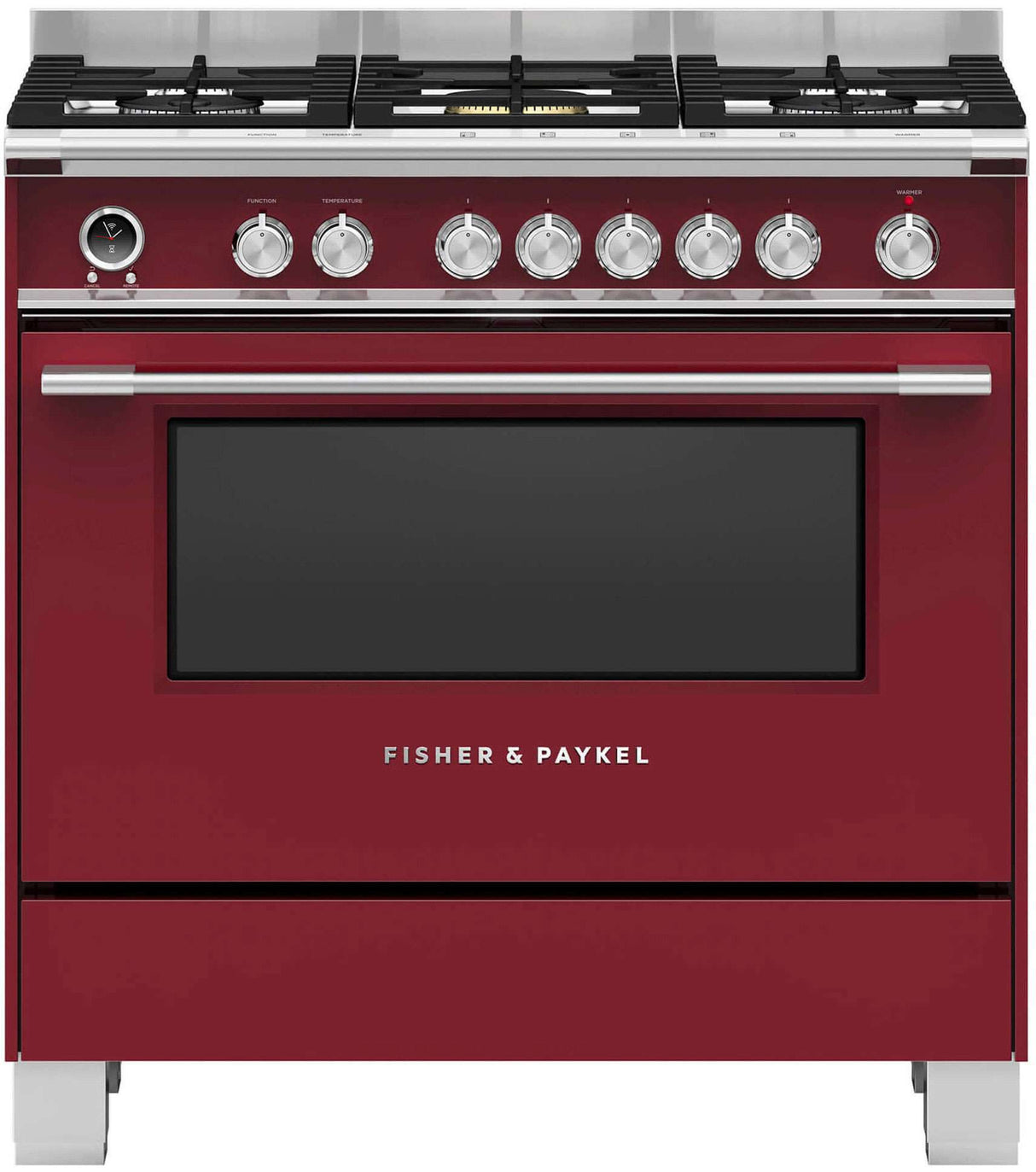 Fisher & Paykel 90cm 140L Red Dual Fuel Freestanding Oven/Stove OR90SCG6R1