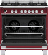 Fisher & Paykel 90cm 140L Red Dual Fuel Freestanding Oven/Stove OR90SCG6R1