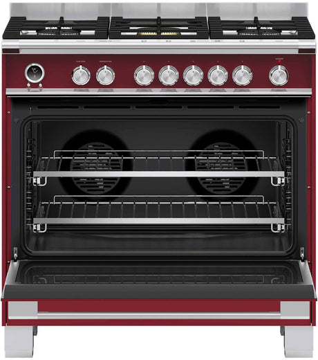 Fisher & Paykel 90cm 140L Red Dual Fuel Freestanding Oven/Stove OR90SCG6R1