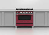 Fisher & Paykel 90cm 140L Red Dual Fuel Freestanding Oven/Stove OR90SCG6R1