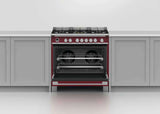 Fisher & Paykel 90cm 140L Red Dual Fuel Freestanding Oven/Stove OR90SCG6R1