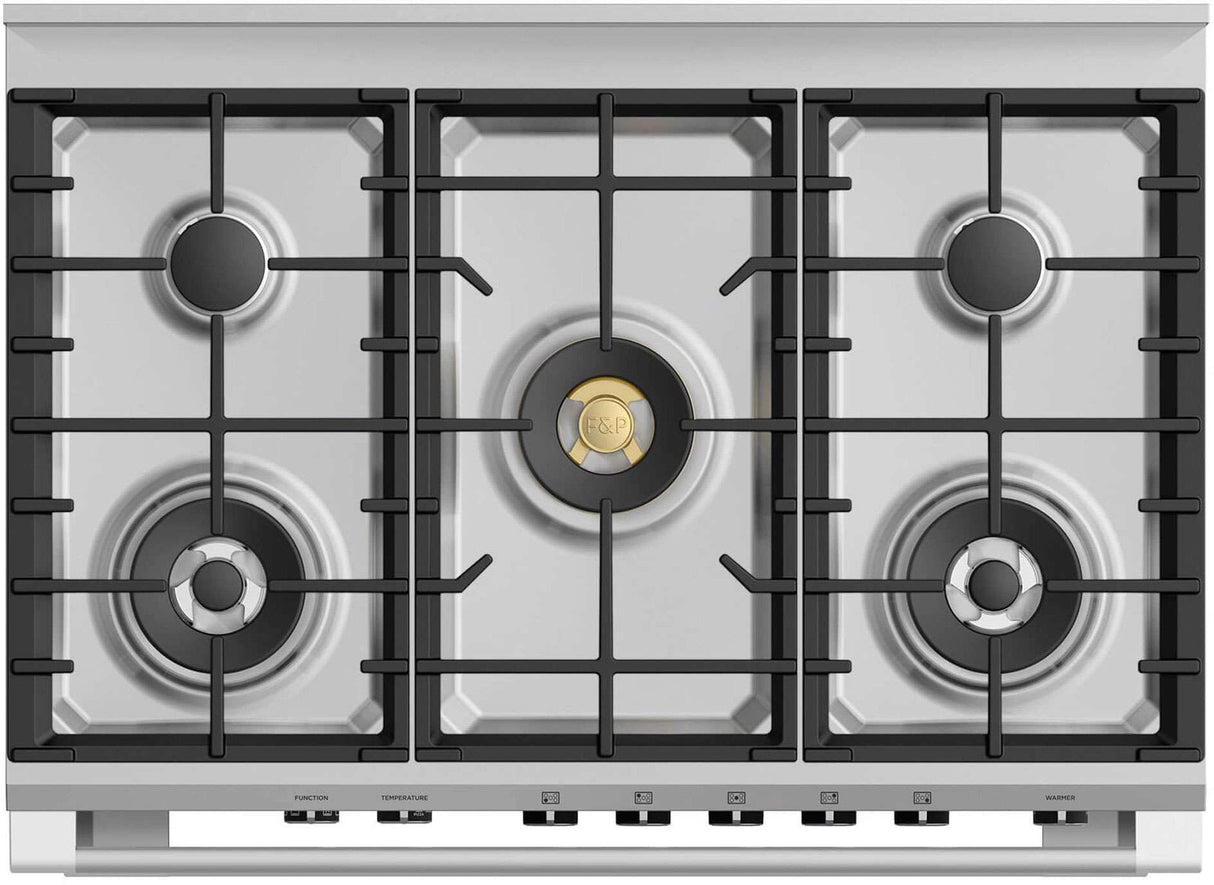 Fisher & Paykel 90cm 140L White Dual Fuel Freestanding Oven/Stove OR90SCG6W1