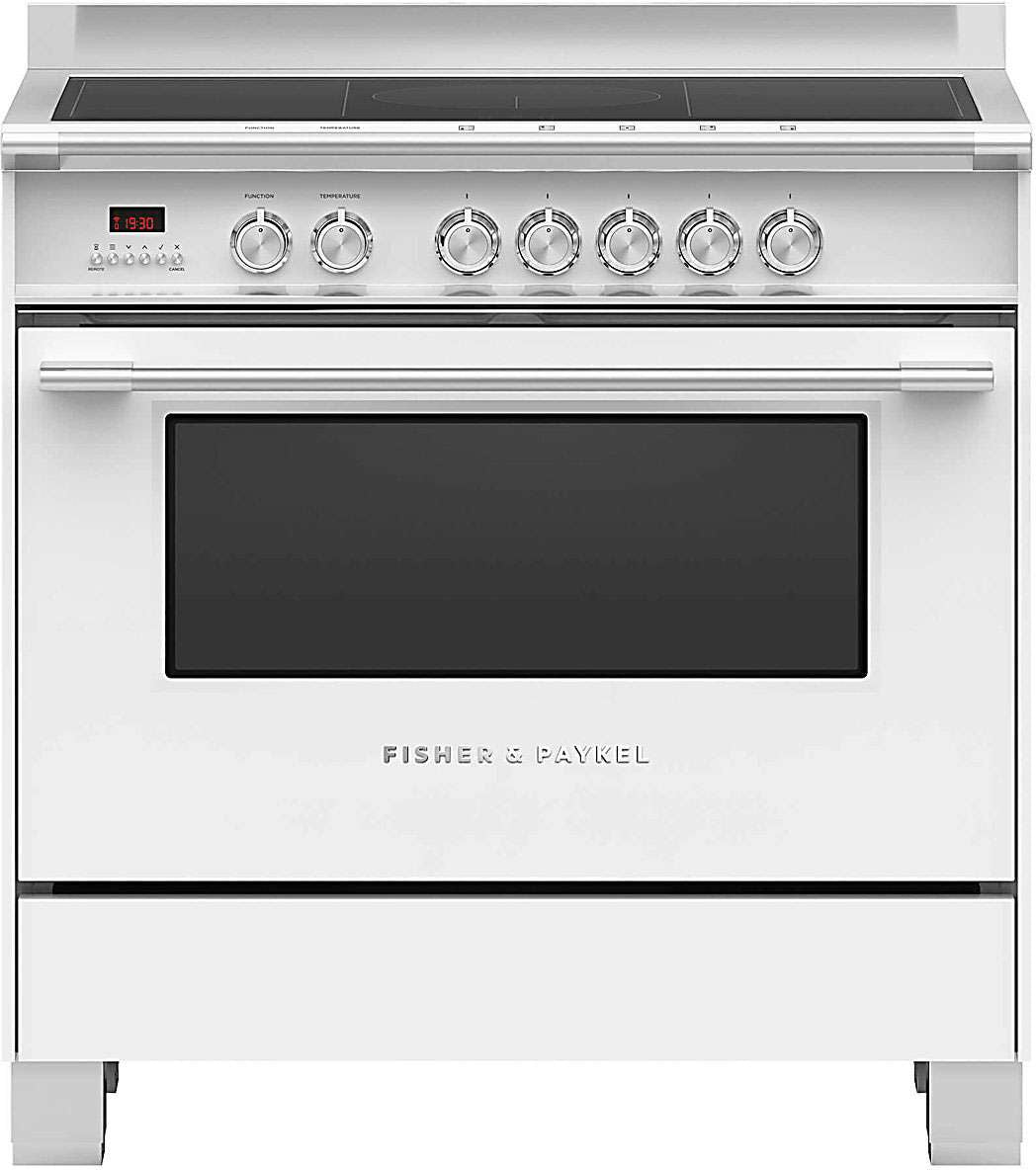 Fisher & Paykel 90cm 140L White Freestanding Induction Oven/Stove OR90SCI4W1