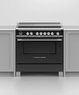 Fisher & Paykel 90cm 140L Induction Freestanding Oven/Stove Black OR90SCI6B1