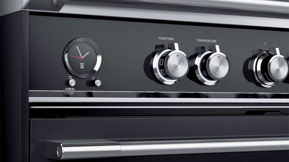 Fisher & Paykel 90cm 140L Induction Freestanding Oven/Stove Black OR90SCI6B1