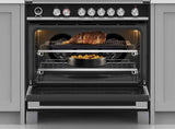 Fisher & Paykel 90cm 140L Induction Freestanding Oven/Stove Black OR90SCI6B1