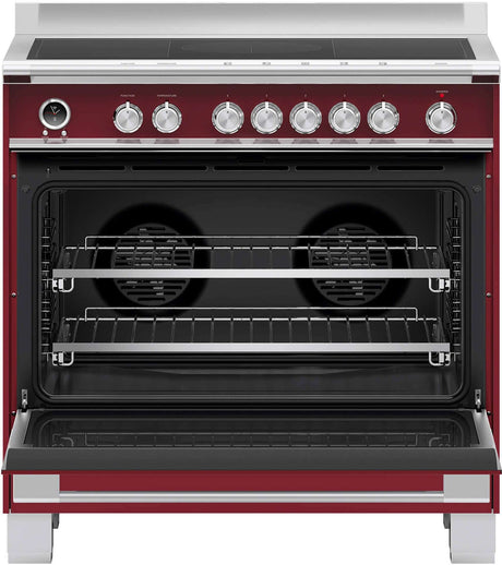 Fisher & Paykel 90cm 140L Induction Freestanding Oven/Stove Red OR90SCI6R1