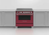 Fisher & Paykel 90cm 140L Induction Freestanding Oven/Stove Red OR90SCI6R1
