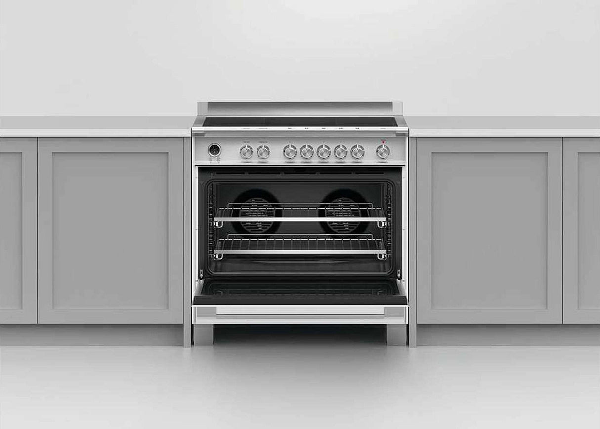 Fisher & Paykel 90cm 140L Induction Freestanding Oven/Stove White OR90SCI6W1