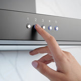 Omega 90cm Canopy Rangehood ORC90MB