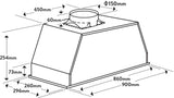 Omega 90cm Undermount Rangehood ORU90MB