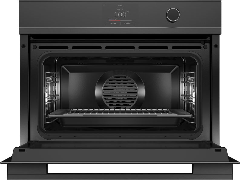 Fisher & Paykel 60cm 55L Combi-Steam Built-In Oven Black Glass OS60NDTDB1