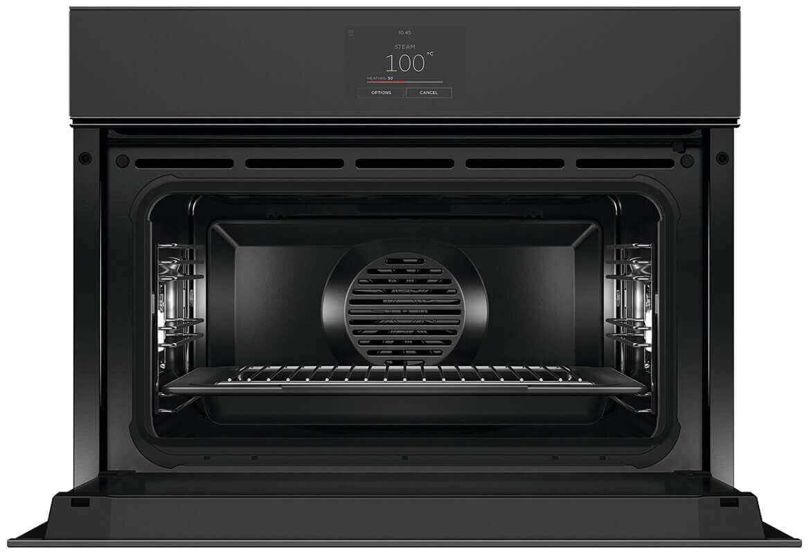 Fisher & Paykel 60cm Minimal Compact Combi-Steam Oven Black OS60NMTNB1