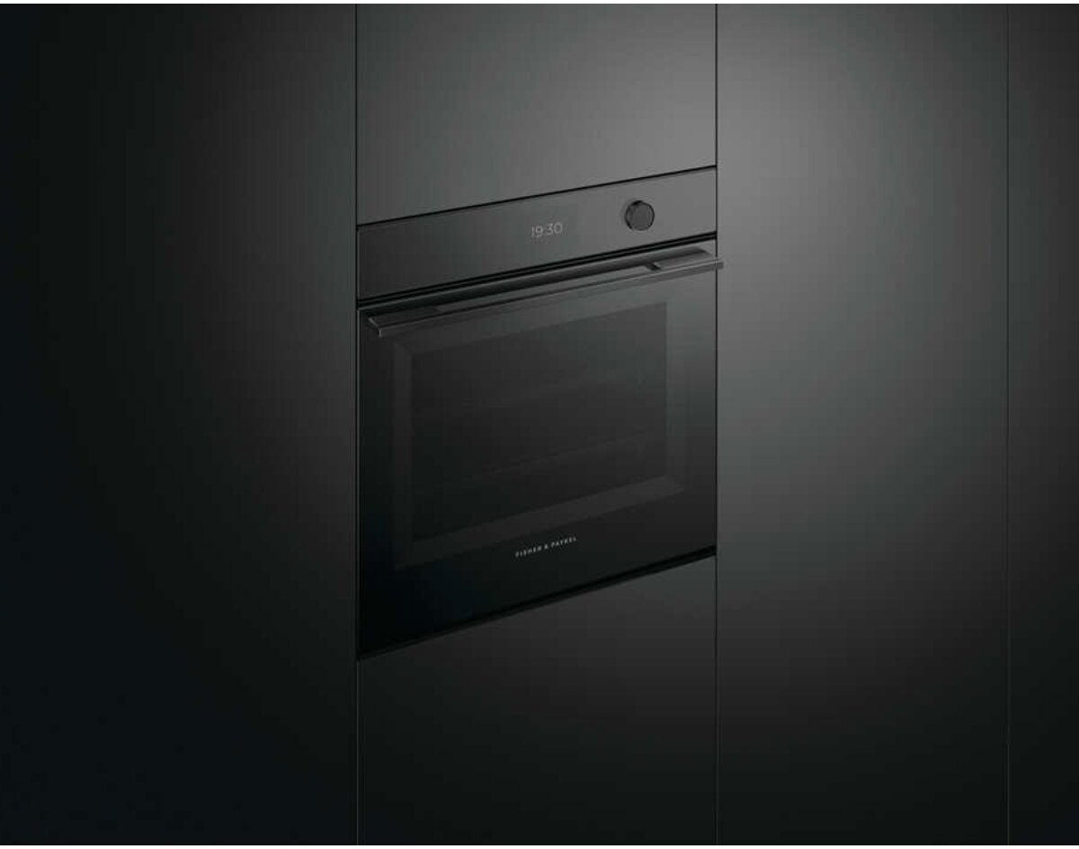 Fisher & Paykel 60cm 85L Combi-Steam Built-In Oven Black Glass OS60SMTDB1