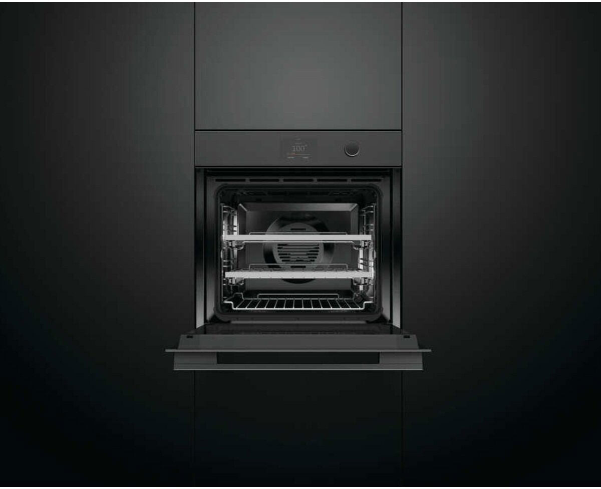 Fisher & Paykel 60cm 85L Combi-Steam Built-In Oven Black Glass OS60SMTDB1