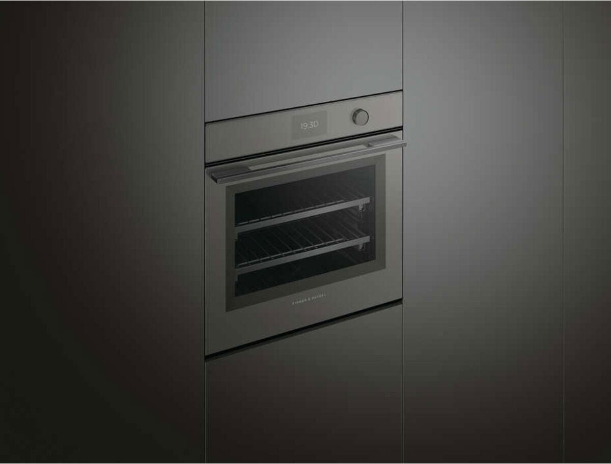 Fisher & Paykel 60cm 85L Combi-Steam Built-In Oven Grey Glass OS60SMTDG1