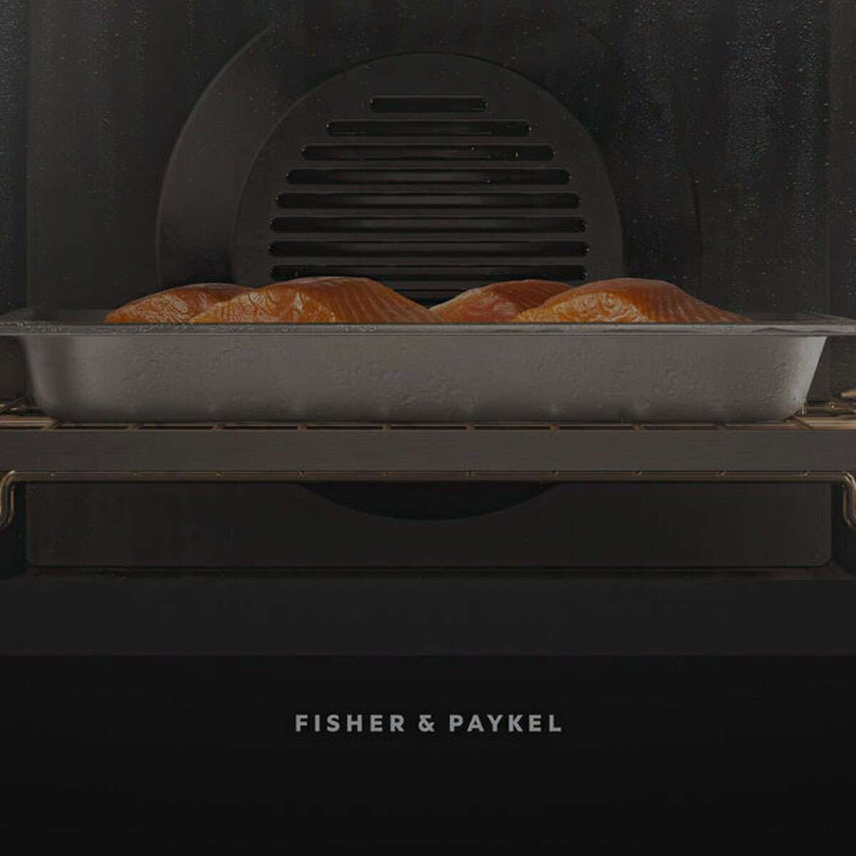 Fisher & Paykel 60cm Minimal Handleless Combi-Steam Oven Black OS60SMTNB1