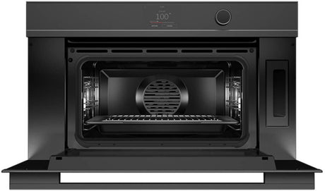 Fisher & Paykel 76cm 55L Combi-Steam Built-In Oven Black OS76NDTDB1