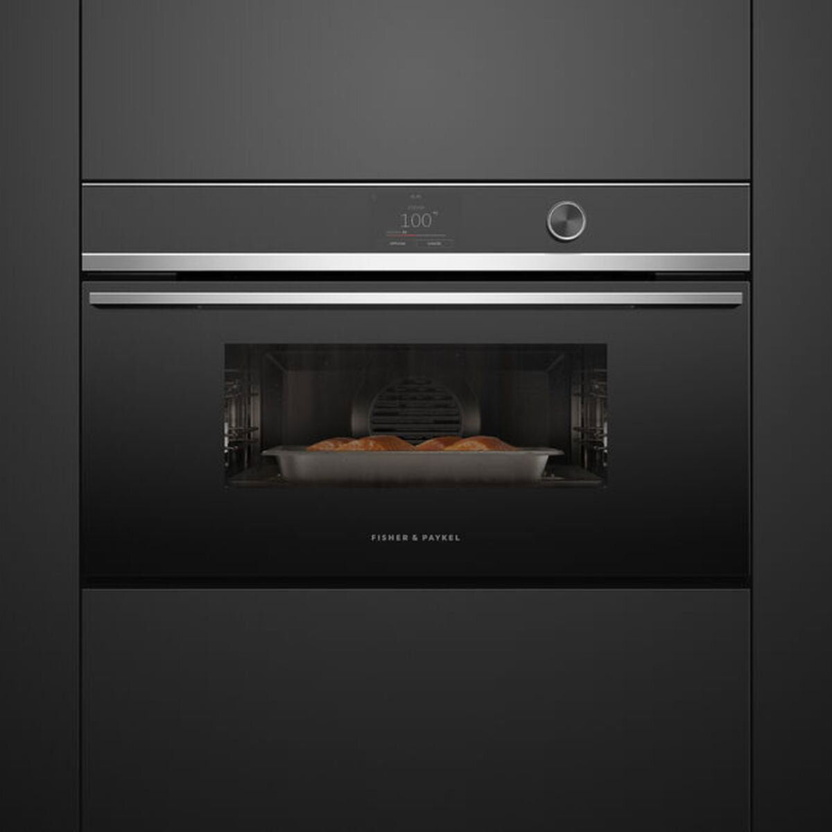 Fisher & Paykel 76cm 55L Combi-Steam Built-In Oven Stainless Steel OS76NDTDX1