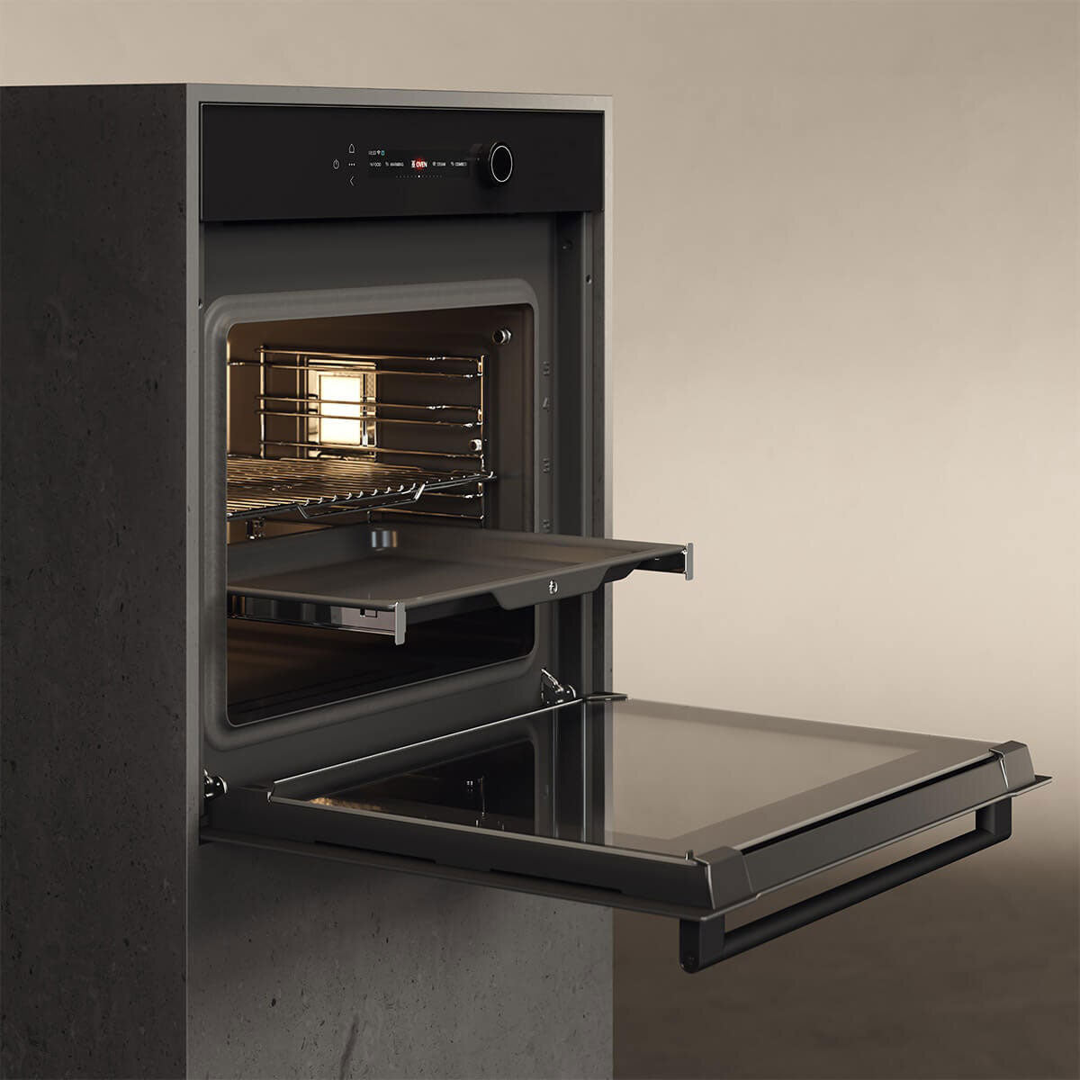 ASKO Craft Glass 60cm Pyrolytic Oven Black Glass OTP56BGH.AU