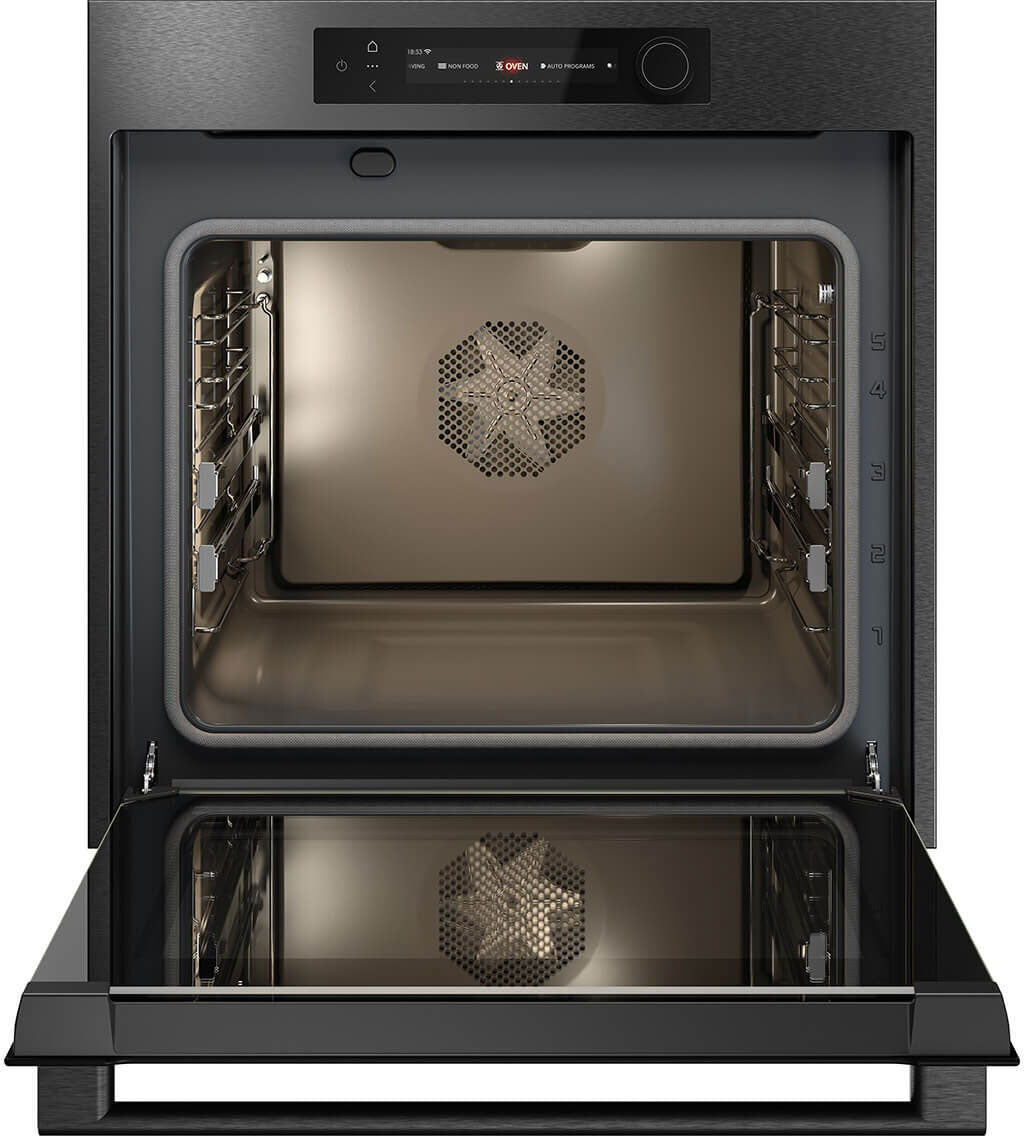 ASKO Craft Frame 60cm Pyrolytic Oven Black Steel OTP66BSH.AU