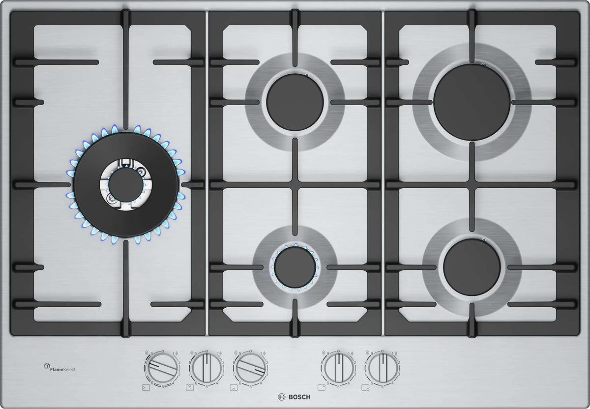 Bosch 75cm Series  6 Gas Cooktop Stainless Steel PCS7A5I90A