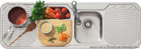Oliveri Petite 1 & 3/4 Bowl Inset Sink With Double Drainer PE341