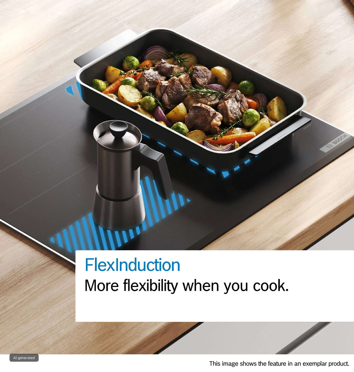 Bosch 60cm Series 6 Flex Induction Cooktop PIX631HC1H