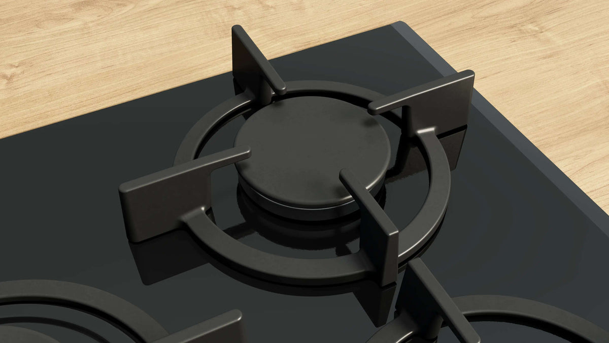 Bosch 75cm Series 6 Gas Cooktop Tempered Glass Black PPQ7A6I10A