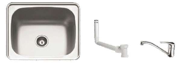 Abey Lodden 45L Single Inset Laundry Tub Pack PR45AT