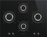 Smeg 65cm Classic Glass Gas Cooktop Black PV164LCNAU