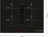 Bosch 70cm Series 6 Induction Cooktop with Downdraft PVQ711H26E