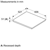 Bosch 80cm Series 6 Downdraft Cooktop PVQ811H26E