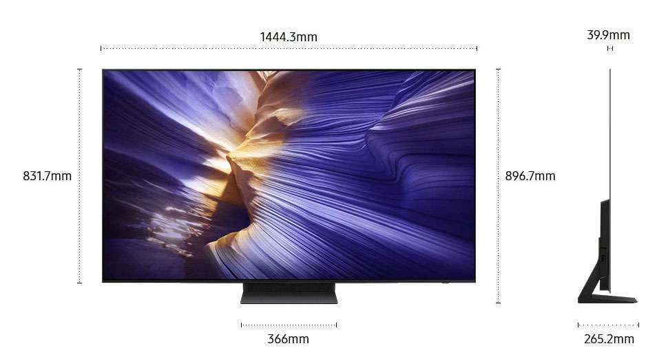 Samsung 65" S90F 4K Vision AI OLED Smart TV QA65S90FAEXXY