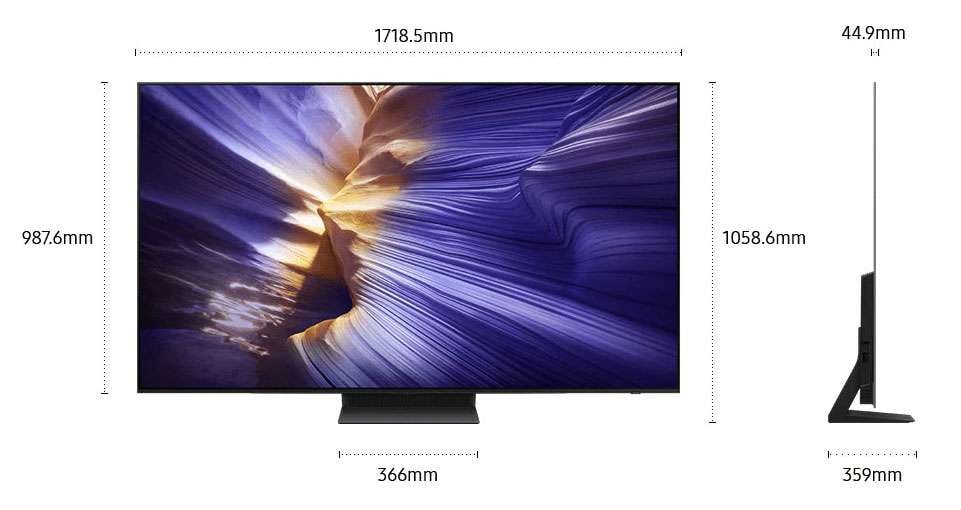 Samsung 77" S90F 4K Vision AI OLED Smart TV QA77S90FAEXXY