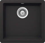 Abey Schock Quadro Onyx Small Single Bowl Inset/Undermount Granite Sink QN-100SB