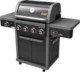 Coleman Revolution 4 Burner Freestanding LPG BBQ+Side Burner Black Gloss REV4BGL