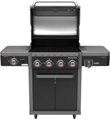 Coleman Revolution 4 Burner Freestanding LPG BBQ+Side Burner Black Gloss REV4BGL