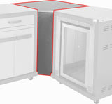 Coleman Revolution Corner Unit No Draw Black Gloss REVCOGL