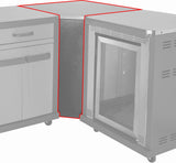 Coleman Revolution Corner Unit No Draw Black Gloss REVCOGL