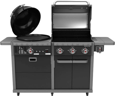 Coleman Revolution Dual Fuel Freestanding LPG BBQ Black Gloss REVDFBGL