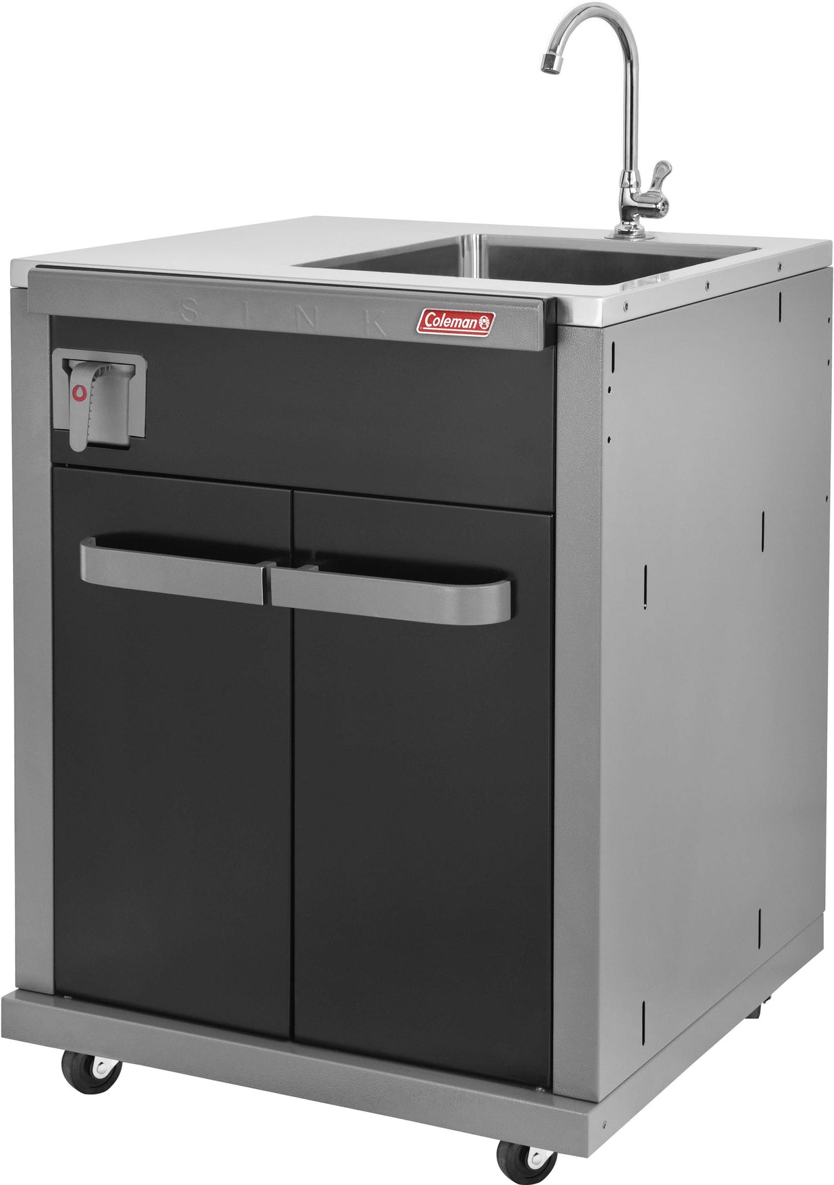 Coleman Revolution Sink Unit With Tap Black Gloss REVSIGL