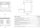 Fisher & Paykel 91cm 136L Freestanding Induction Oven/Stove RIV3-915