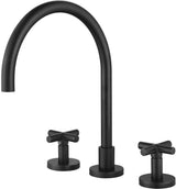 Modern National Ryker 1/4 Turn Kitchen Tap Set Matte Black RYK004BK
