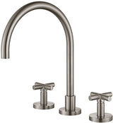 Modern National Ryker 1/4 Turn Kitchen Tap Set Brushed Nickel RYK004BN
