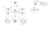 Modern National Ryker 1/4 Turn Shower Set Chrome RYK008