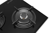 Goldline 90cm 4 Burners Gas Cooktop Black Narrow SAB4GLB