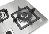Goldline 90cm 4 Burners Gas Cooktop Stainless Steel Narrow SAB4GLSS