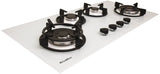 Goldline 90cm 4 Burners Gas Cooktop White Narrow SAB4GLW