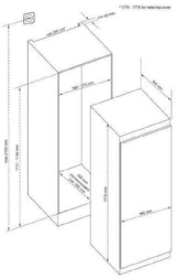 Smeg 204L Fully Integrated Freezer SABI221FF | Greater Sydney Only